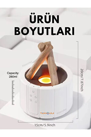 ARELL TEKNOLOJİ Arell Teknoloji Bonfire Humidifier Hava Nemlendirici