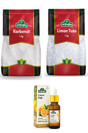 Arifoğlu 3 Lü Set Karbonat - Limon Tuzu Parça - Lavanta Yağı