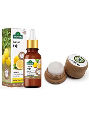 Arifoğlu Limon Yağı 20 Ml + Deep Sea Mentol Taşı 7 gr (Mentol Taşı)