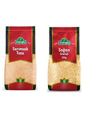Arifoğlu Sarımsak Tozu 250 Gr. -Arifoğlu  Soğan Granül 250 Gr