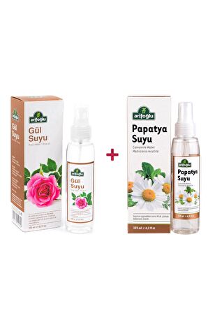 Arifoğlu Papatya Suyu 125ml + Gül Suyu 125 ml 2li Set