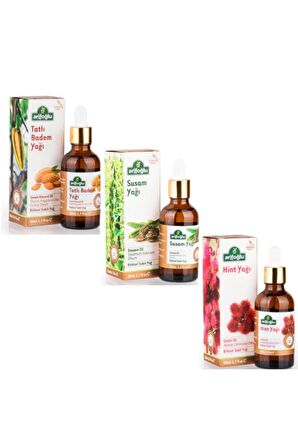 Arifoğlu Badem + Susam + Hint Yağı 3 X 50 Ml