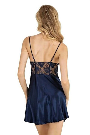 Aria's Closet Somon Kısa Saten Gecelik 8239