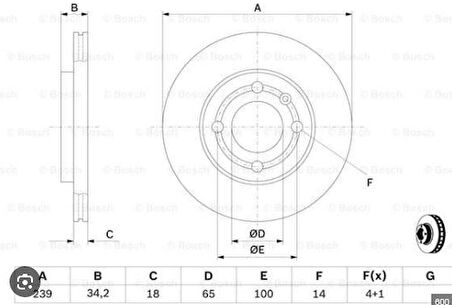 Polo 1995-2001, Lupo 1998-2005 Ön Fren Aynası