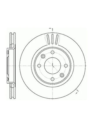 Peugeot 206 2001 Sonrası 207 2006 Sonrası 208 2012 Sonrası 301 2012 Sonrası 307 2001 Sonrası 100 Ön Fren Diski