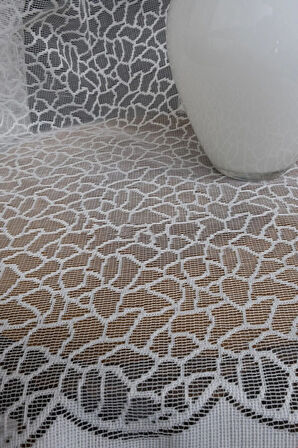 Kruvaze Yanki Model Arı Peteği Böğürtlen Boncuklu Mekanizmalı 1e3kat Pile Tül Perde