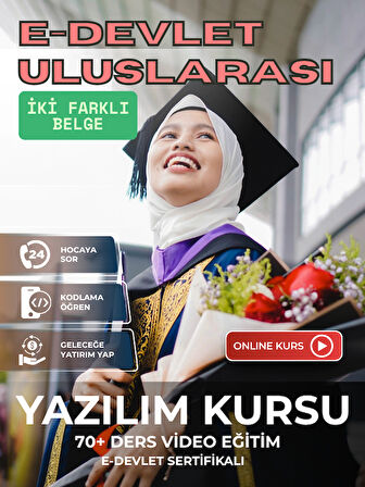 Sertifikalı Online KODLAMA Yazılım Eğitimi PROGRAMLAMA Kursu