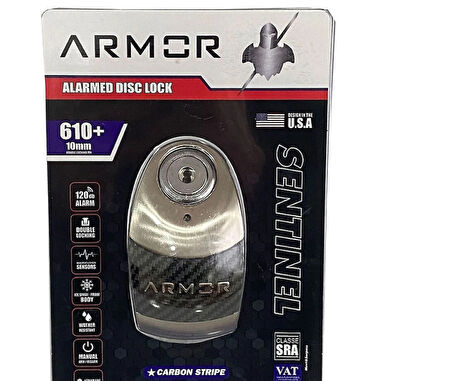 Armor 610+MVA 10MM Paslanmaz Çelik Alarmlı 