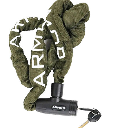 Armor 755 MV Motosiklet Zincir Kilit 1.5mt X 8mm Çelik Motosiklet Zinciri