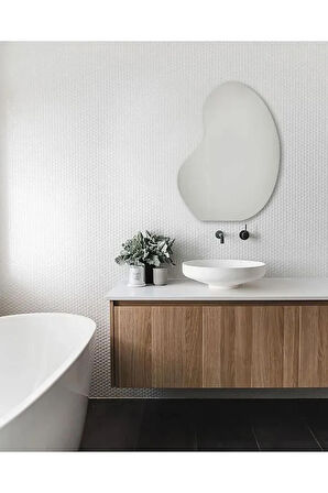 Fawdecor Armut Model Dekoratif Duvar Aynası, Modern Eşsiz Ayna, Tam Boy Ayna, Modern Ev Aynası