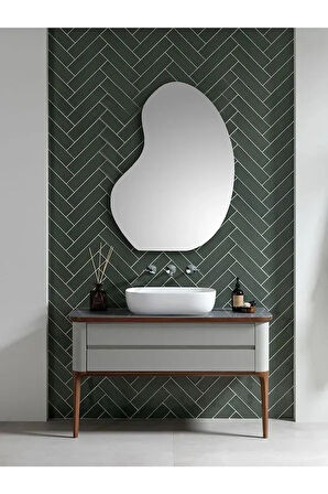 Fawdecor Armut Model Dekoratif Duvar Aynası, Modern Eşsiz Ayna, Tam Boy Ayna, Modern Ev Aynası