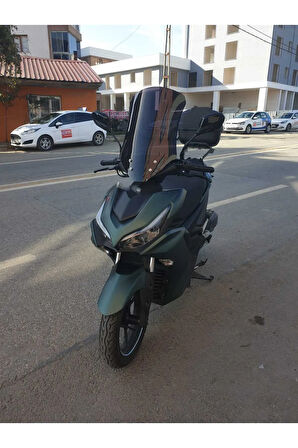 MOTOCAM RKS Arome 125 Siperlik Ön Cam 2023-2025 Model 54cm Şeffaf Renkli Sportif Model