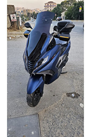 Arora Gt 125 250 Siperlik Ön Cam 2023 2024 Model 65cm Siyah Renkli 4mm ORTA BOYLU CAM