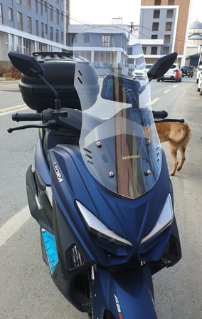 MOTOCAM Arora Max T Ön Cam 2022-2026 Model 65cm Şeffaf Renkli 4mm ORTA BOYLU