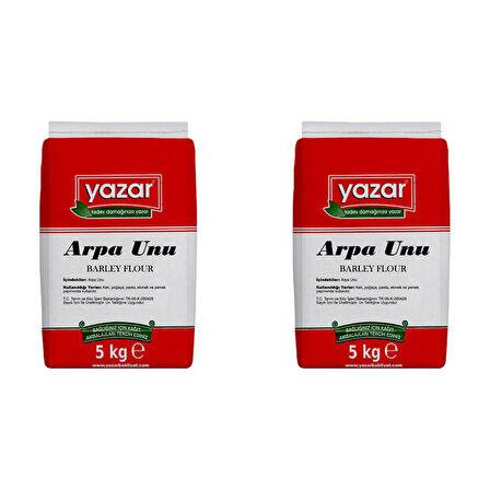 Yazar Taş Değirmende Öğütülmüş Arpa Unu 5 Kg X 2 Paket