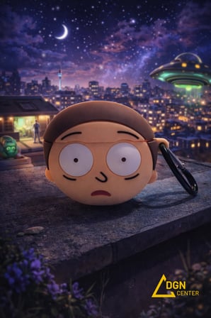 Apple AirPods Pro 1. Nesil Uyumlu Morty Figürlü Çizgi Dizi Karakteri Silikon Kılıf