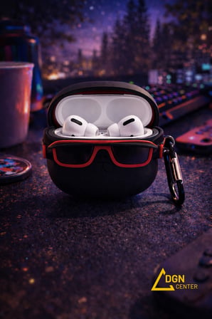 Apple AirPods Pro 2. Nesil Uyumlu Gamer Brofıst / Oyuncu Figürlü Silikon Kılıf