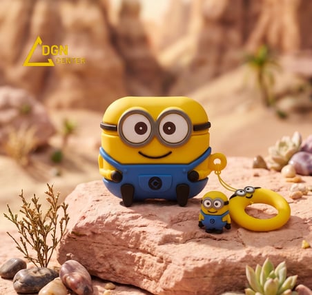AirPods Pro 3 Uyumlu Minion Tasarımlı Silikon Kılıf