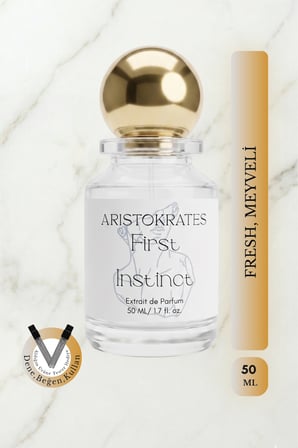 First Instinct Erkek Extrait de Parfüm 50 ML | Fresh, Meyveli | Kavun, Tonik, Narenciye, Süet, Kehribar