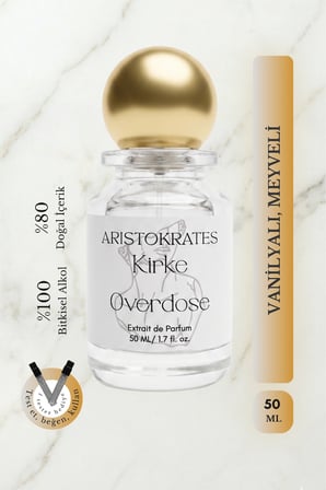 Kirke Overdose Unisex Extrait de Parfüm 50ML | Vanilyalı, Meyveli | Şeftali, Ahududu, Tutku Meyvesi