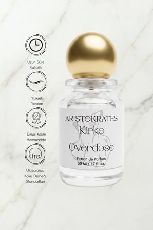 Kirke Overdose Unisex Extrait de Parfüm 50ML | Vanilyalı, Meyveli | Şeftali, Ahududu, Tutku Meyvesi