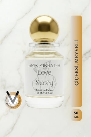 Love Story Kadın Extrait de Parfüm 50 ML | Çiçeksi, Meyveli | Bergamot, Limon, Gül, Kaşmir, Şeftali