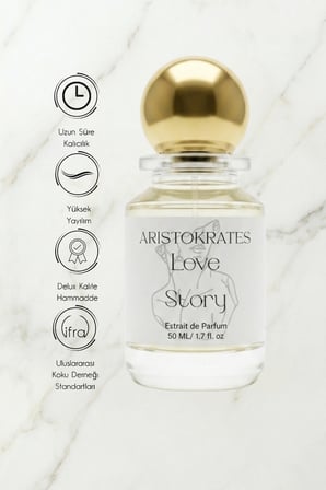 Love Story Kadın Extrait de Parfüm 50 ML | Çiçeksi, Meyveli | Bergamot, Limon, Gül, Kaşmir, Şeftali