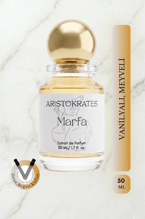 Marfa Unisex Extrait de Parfüm 50 ML |Vanilyalı, Meyveli| Şeftali, Mandalina, Vanilya, Tonka