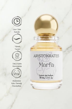 Marfa Unisex Extrait de Parfüm 50 ML |Vanilyalı, Meyveli| Şeftali, Mandalina, Vanilya, Tonka
