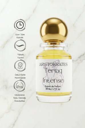 Teriaq Intense Unisex Extrait de Parfüm 50 ML | Baharatlı, Odunsu | Safran, Bergamot, Tarçın, Tonka Fasülyesi