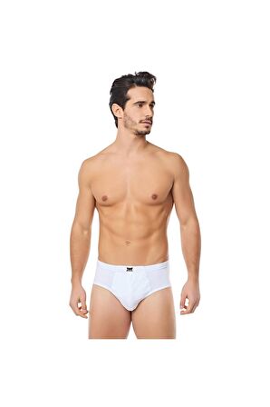 Erkek Beyaz Slip Külot 6'lı Paket