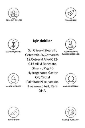 Su Bazlı Nemlendirici Cilt,Yüz Kremi / Cilt Tonu Aydınlatıcı Eşitleyici / Tüm Cilt Tipleri