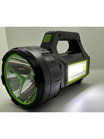 Kama PS-T95 30W Uzun Menzilli Solar Panelli Powerbank+Usb Çıkış S.o.s Lu Ultra Güçlü Ledli Şarjlı Feneri