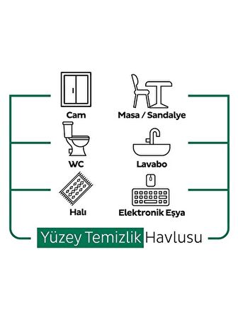 Sleepy Easy Clean Yüzey Temizlik Havlusu 50 Yaprak