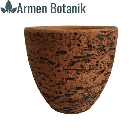 Antik Görünümlü Toprak Saksı 12x12 cm