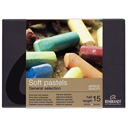 Rembrandt Soft Pastel 15'li Set Yarim Boy Toz Pastel