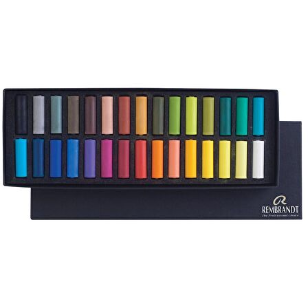 Rembrandt Soft Pastel 30'lu Set Yarim Boy Toz Pastel