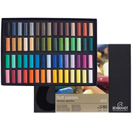 Rembrandt Soft Pastel 60'lı Set Yarim Boy Toz Pastel
