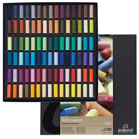 Rembrandt Soft Pastel 90'lı Set Yarim Boy Toz Pastel (General / Genel)