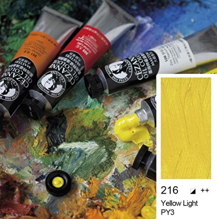 Cezanne Extra Fine Masters' Yağlı Boya 45ml (Oil Colour) Yellow Light 216