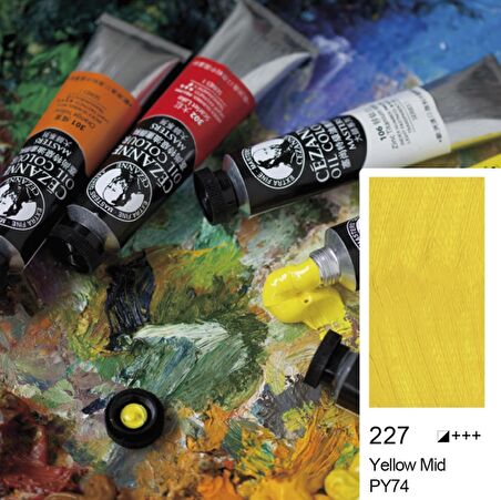 Cezanne Extra Fine Masters' Yağlı Boya 45ml (Oil Colour) Yellow Mid 227