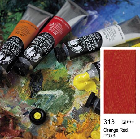 Cezanne Extra Fine Masters' Yağlı Boya 45ml (Oil Colour) Orange Red 313
