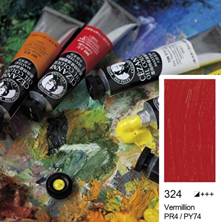 Cezanne Extra Fine Masters' Yağlı Boya 45ml (Oil Colour) Vermillion 324