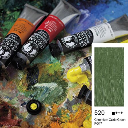 Cezanne Extra Fine Masters' Yağlı Boya 45ml (Oil Colour) Chromium Oxide Green 520