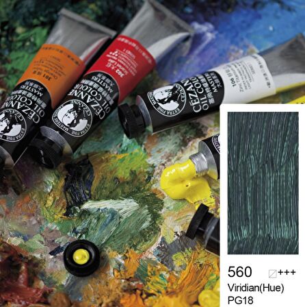 Cezanne Extra Fine Masters' Yağlı Boya 45ml (Oil Colour) Viridian Hue 560