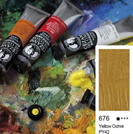 Cezanne Extra Fine Masters' Yağlı Boya 45ml (Oil Colour) Yellow Ochre 676