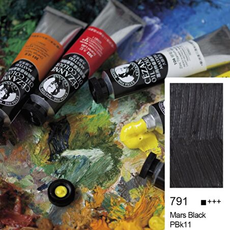 Cezanne Extra Fine Masters' Yağlı Boya 45ml (Oil Colour) Mars Black 791