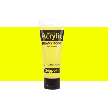 Bigpoint Heavy Body Artist's Akrililik Boya 75ml Cad Pale Yellow 211