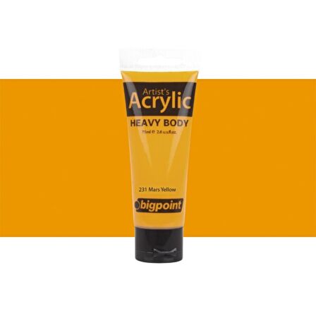 Bigpoint Heavy Body Artist's Akrililik Boya 75ml Mars Yellow 231