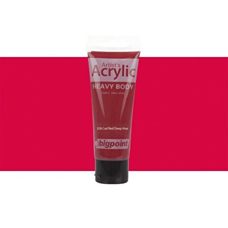 Bigpoint Heavy Body Artist's Akrililik Boya 75ml Cad Red Deep Hue 328